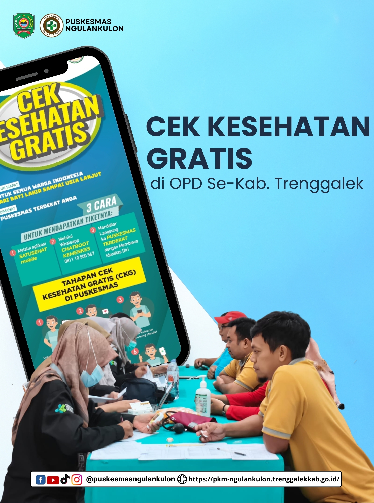 CEK KESEHATAN GRATIS DI DINAS PUPR  KAB. TRENGGALEK 2026