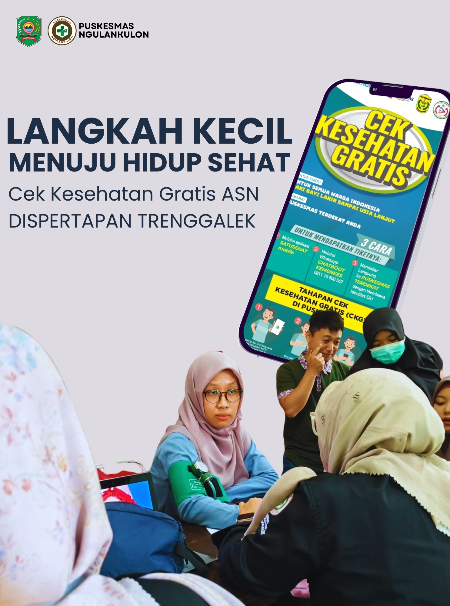 CEK KESEHATAN GRATIS ASN DISPERTAPAN TRENGGALEK 2026